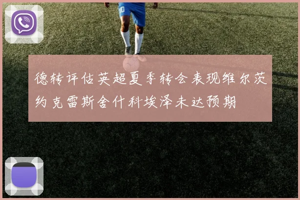 德转评估英超夏季转会表现维尔茨约克雷斯舍什科埃泽未达预期